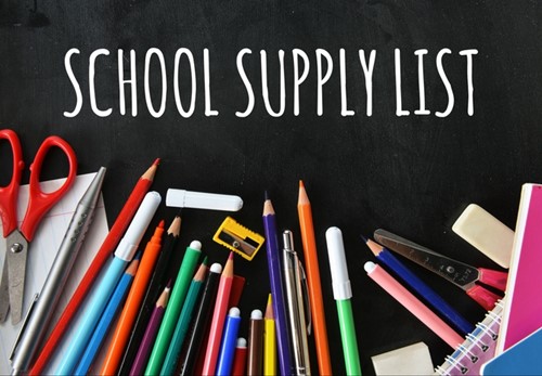 School Supply List Banner